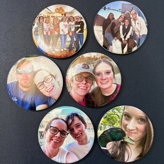 Custom Photo Magnets - Round