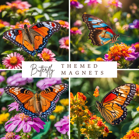 Butterfly-Themed Magnet Set