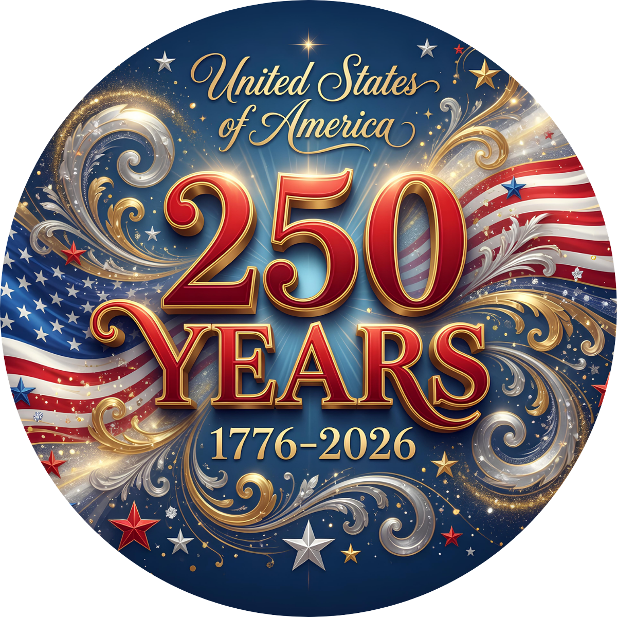 SCSC - 250th Blue Background - Set of 24