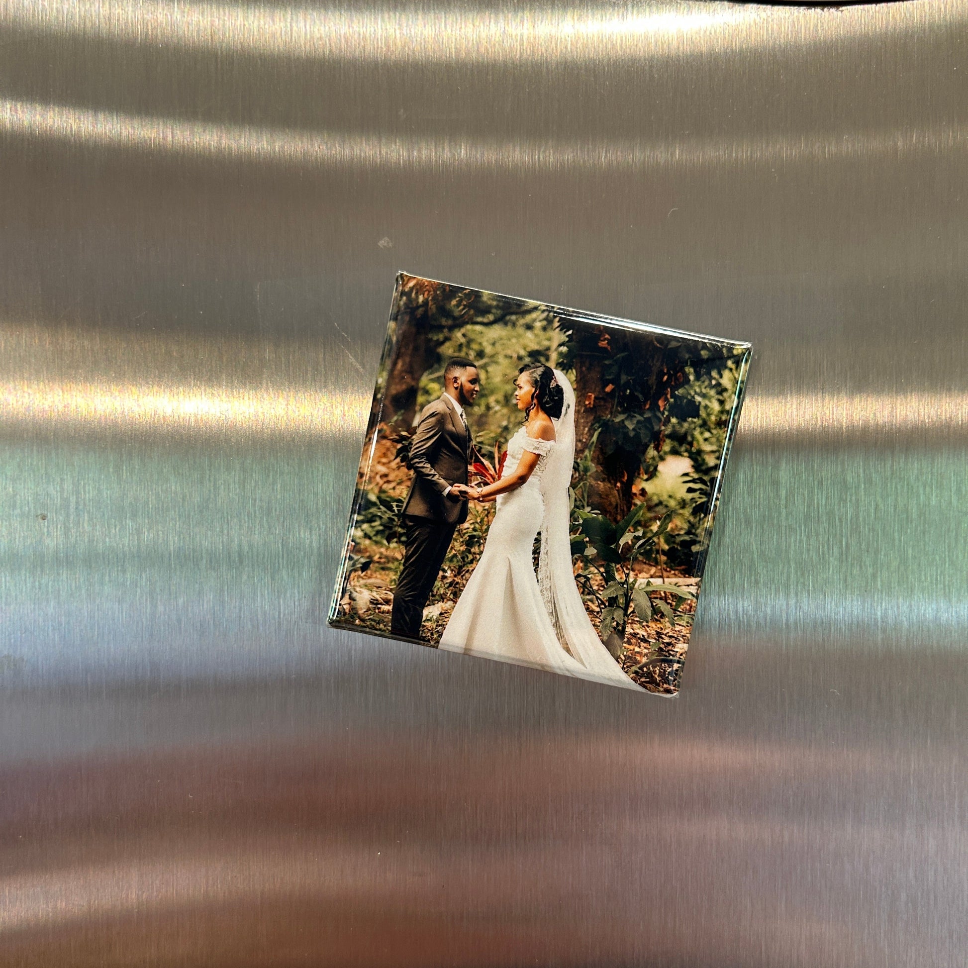 Custom photo magnet