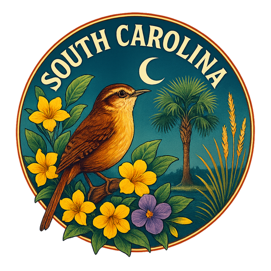SCSC - South Carolina with Bird - Set of 24